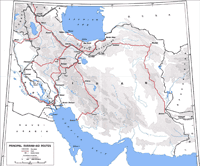 Map of WW2 Iran railways
